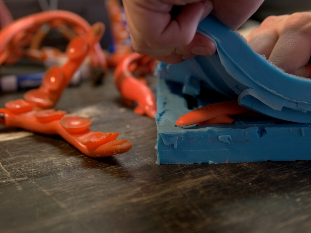 Making a mold Tenikle